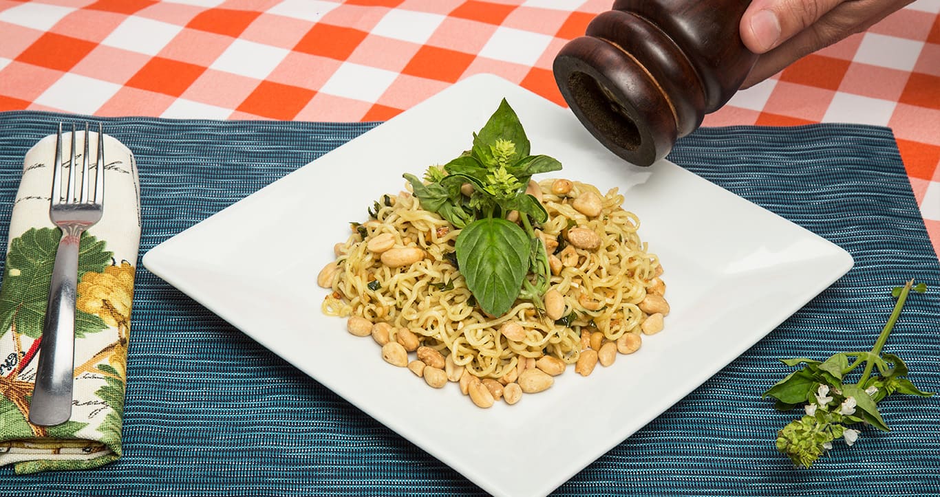 13. Fideos al Pesto